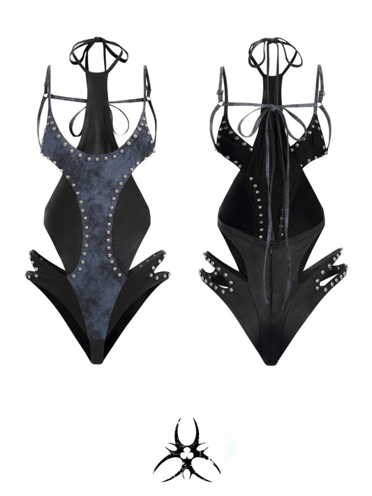 DARK MIRAGE LEATHER BODYSUIT