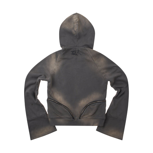 EPL BROWN WAXED HOODZIP