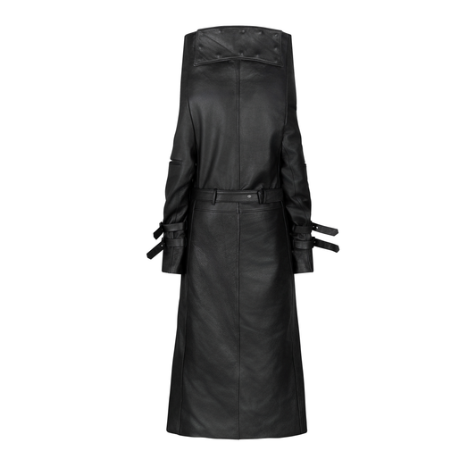 PAIMON COW LEATHER TRENCH COAT