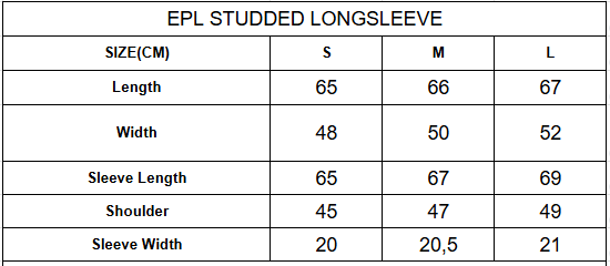 EPL STUDDED LONGSLEEVE