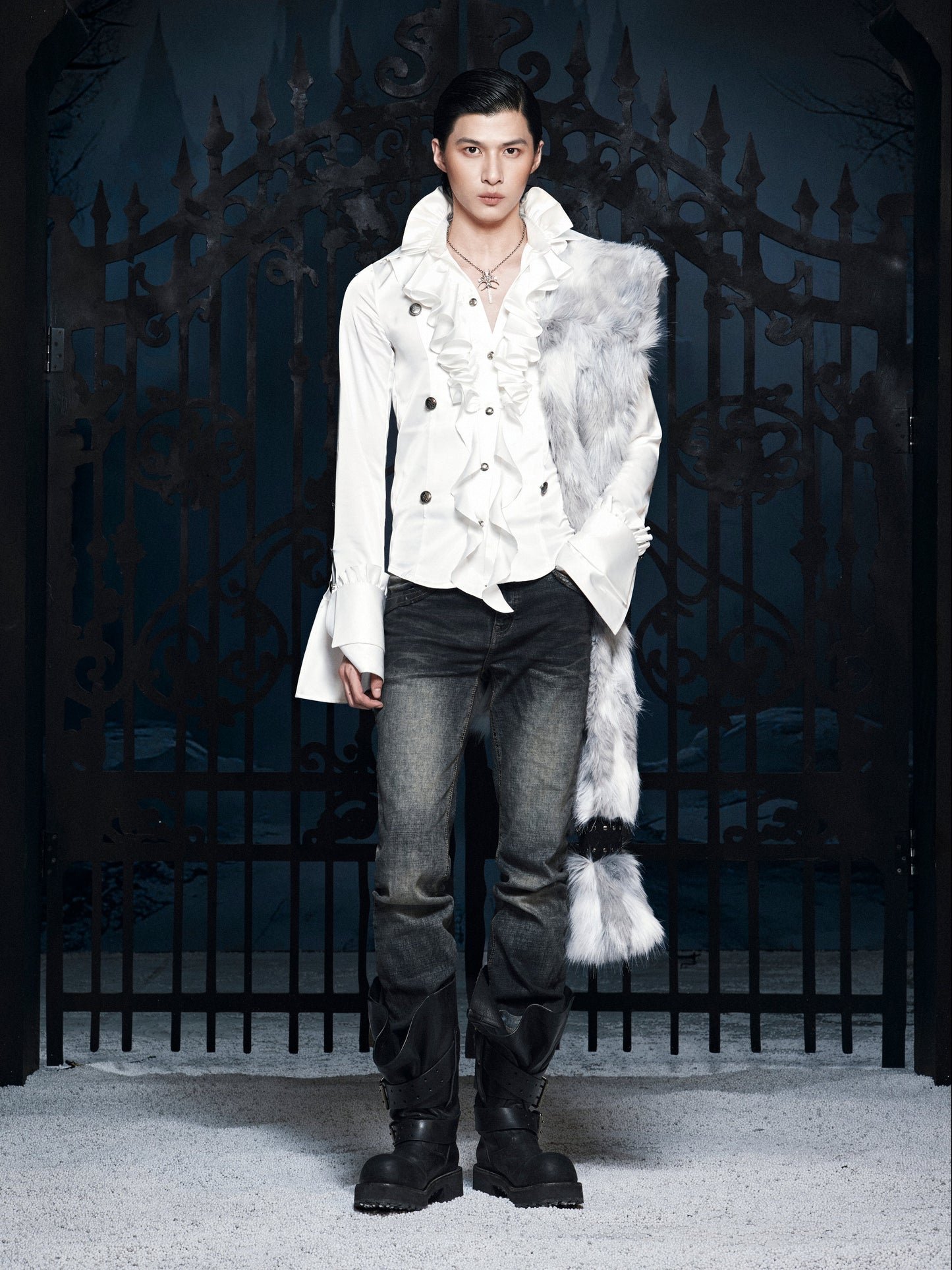 SL CLASSIC ROCK WAXED SKINNY JEANS