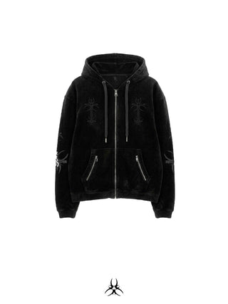 MAISON DE CROSS HOODZIP