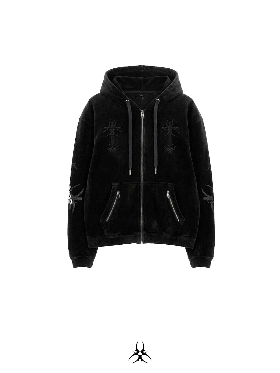 MAISON DE CROSS HOODZIP