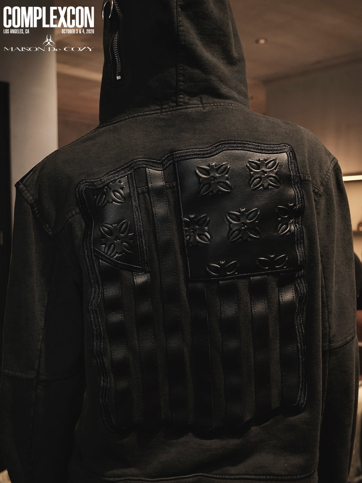 MDC USA FLAG LEATHER WAXED TRACKSUIT