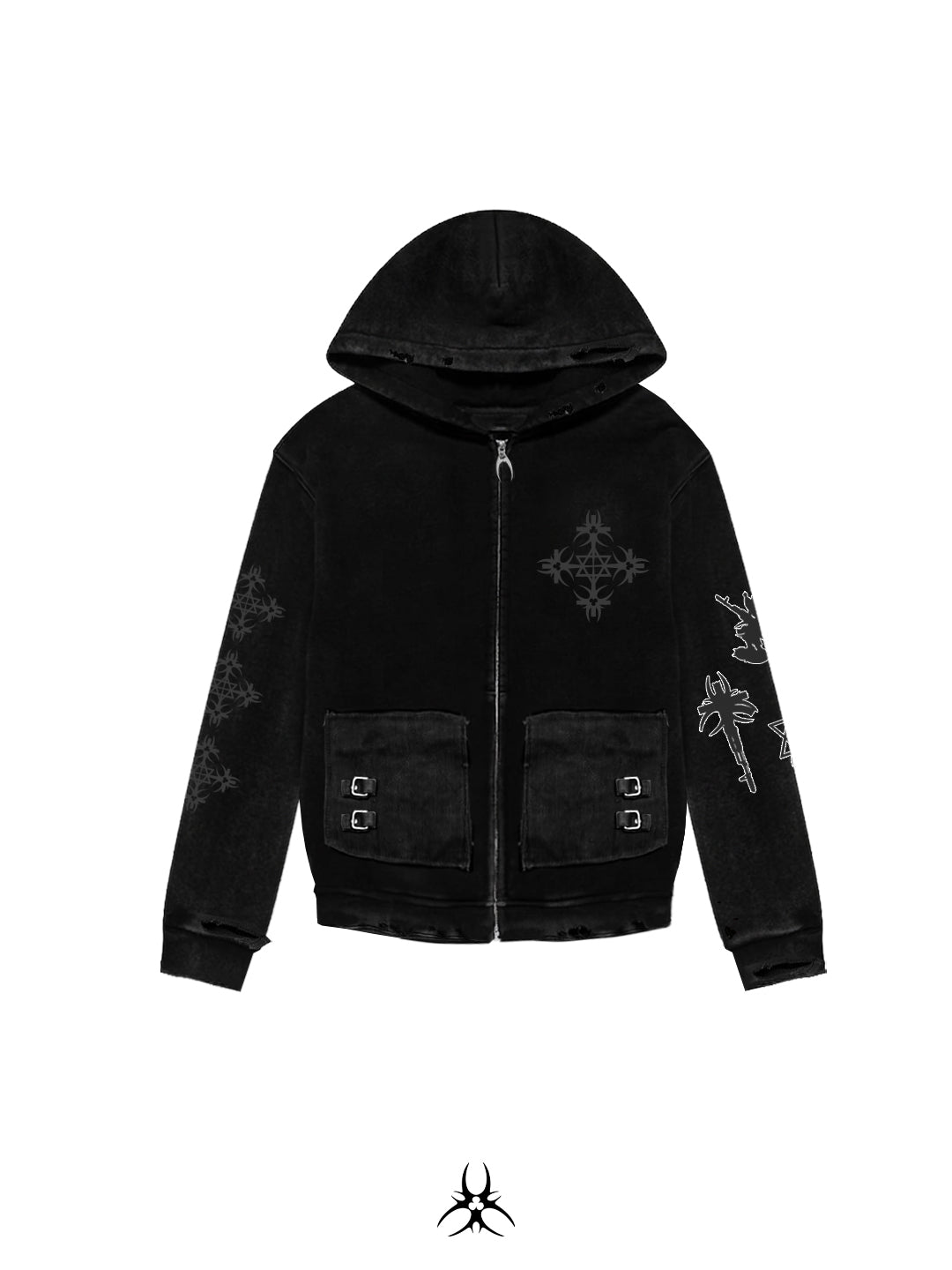 XXX GUNSHOT HOODZIP