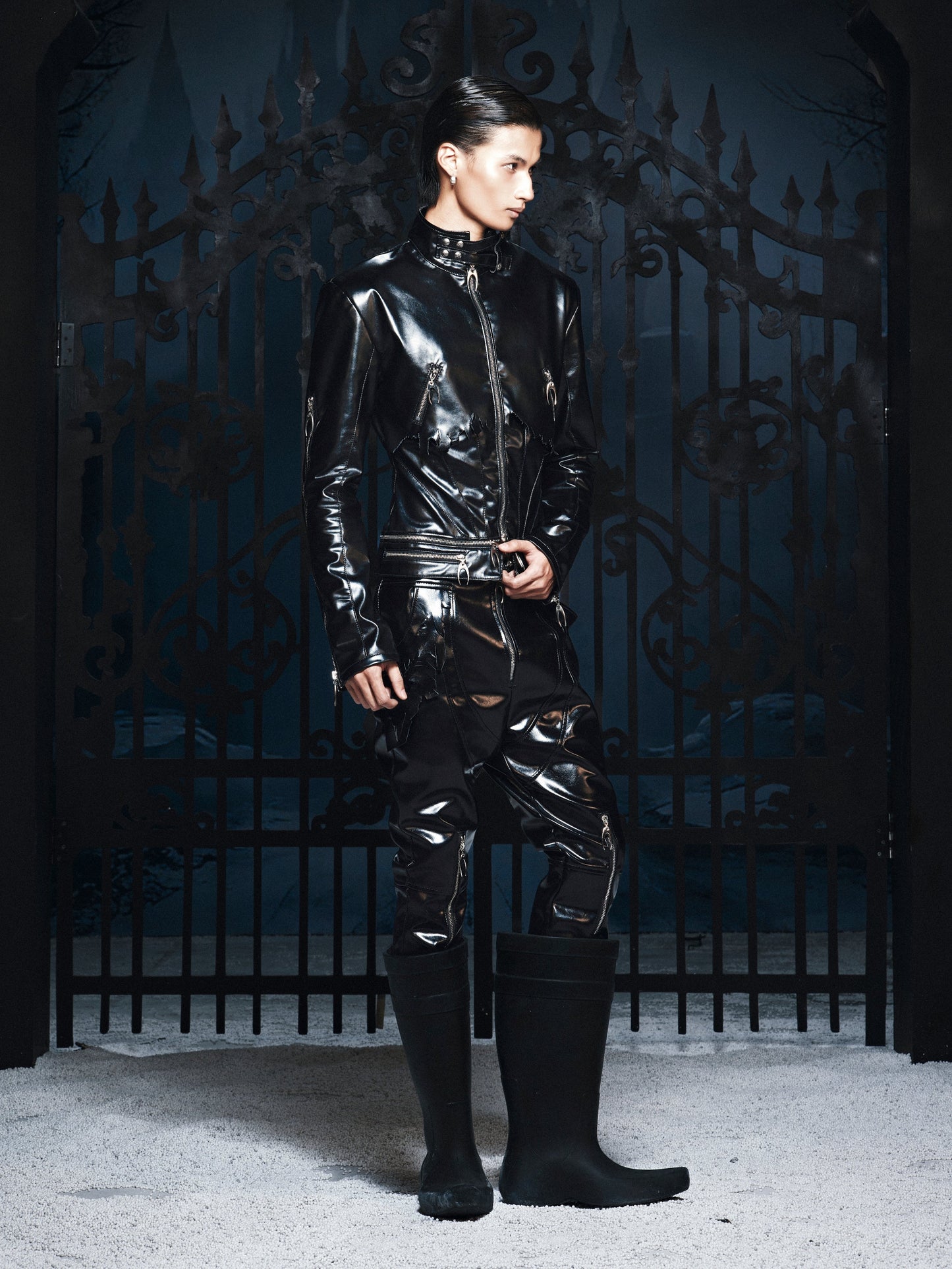 SL Black Vanguard Leather Pants