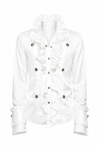 SILENT V COURT RUFFLE SHIRT