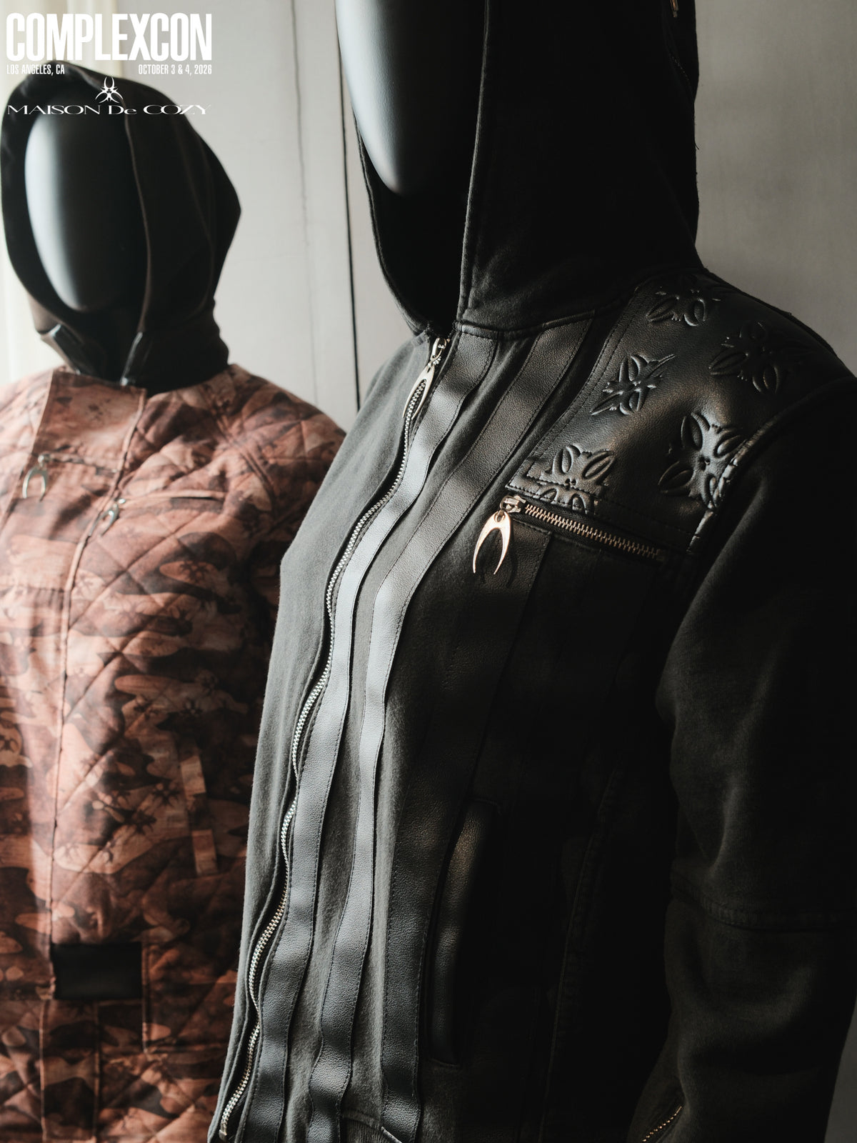 MDC USA FLAG LEATHER WAXED TRACKSUIT