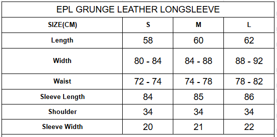 EPL GRUNGE LEATHER LONGSLEEVE