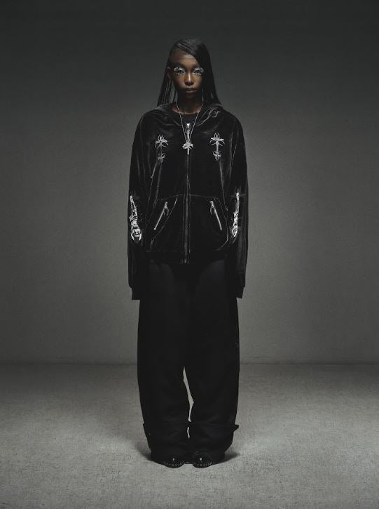 MAISON DE CROSS HOODZIP