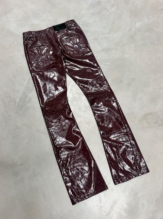 XXX RITUAL LEATHER RED PANTS