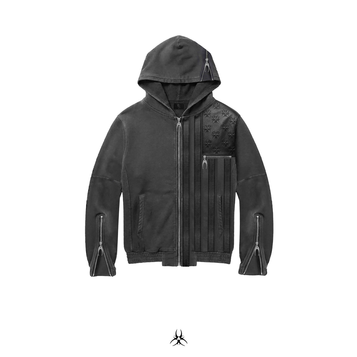 MDC USA FLAG LEATHER WAXED TRACKSUIT