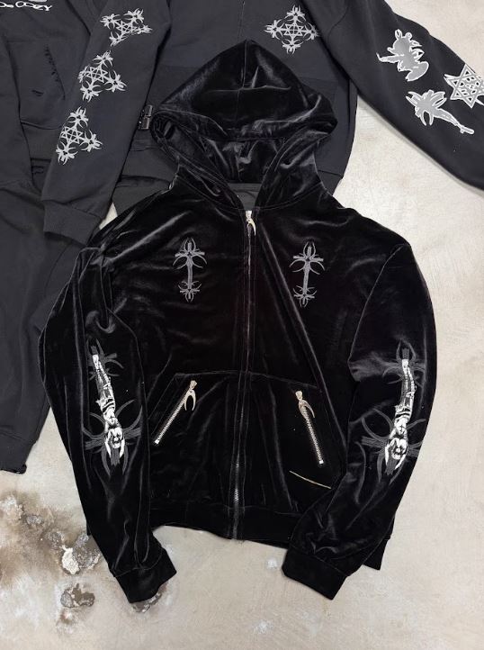 MAISON DE CROSS HOODZIP