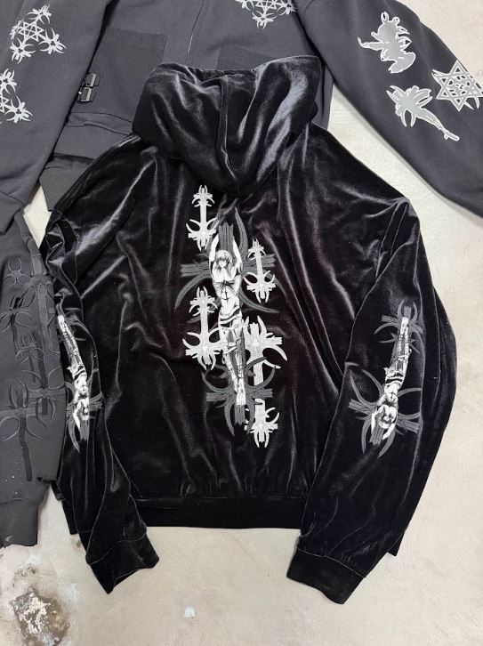 MAISON DE CROSS HOODZIP