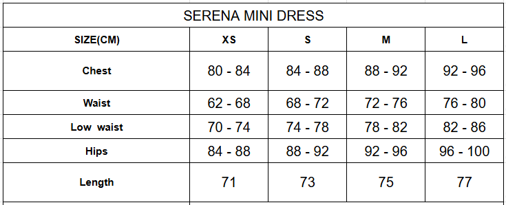 SERENA MINI DRESS