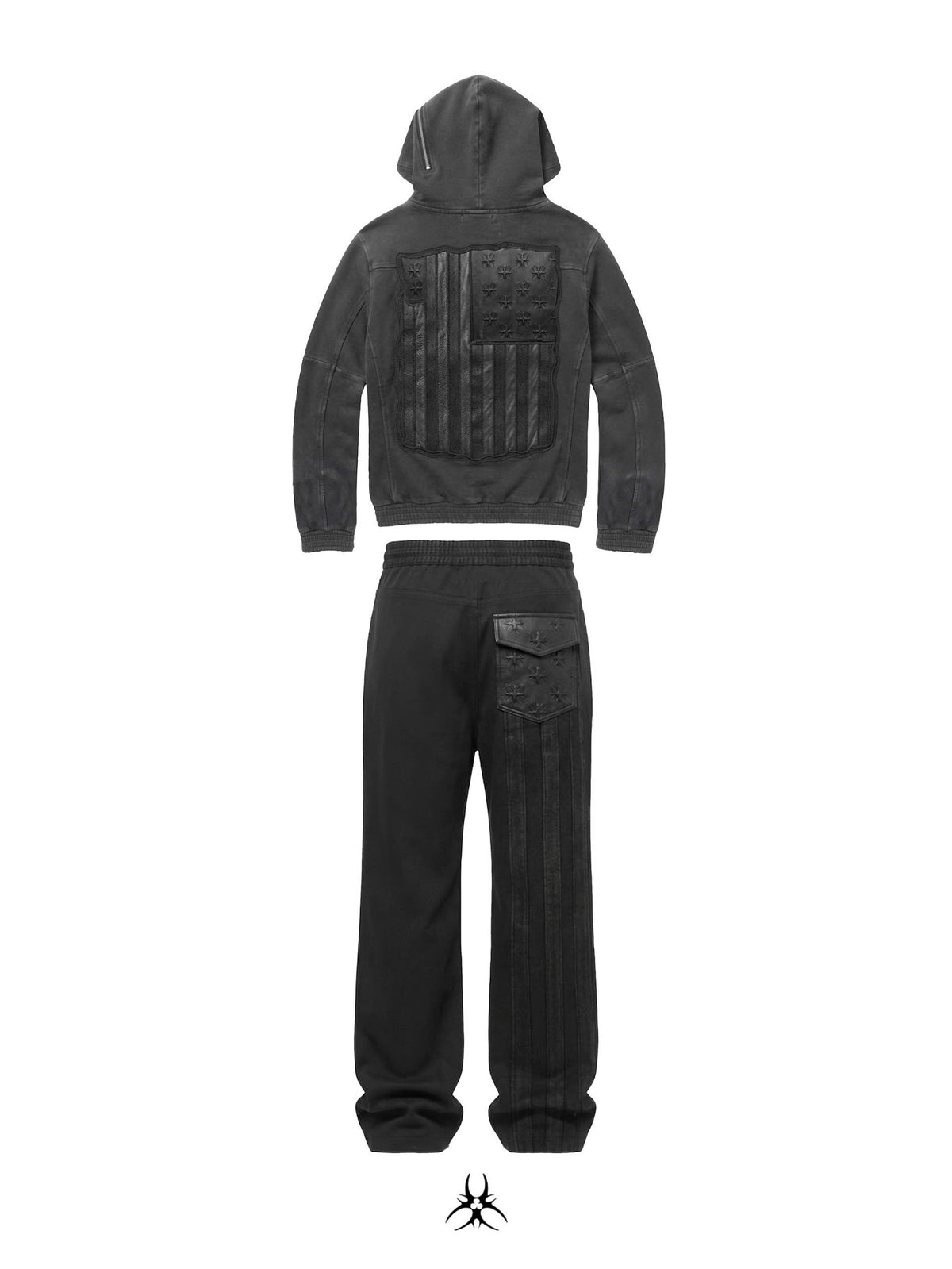 MDC USA FLAG LEATHER WAXED TRACKSUIT