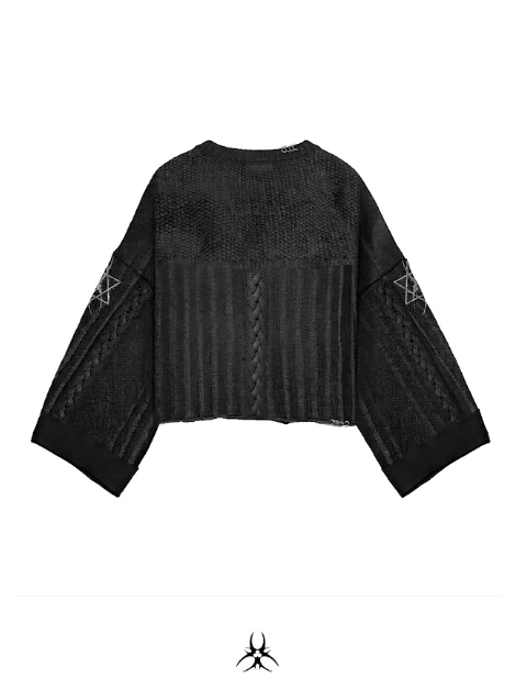 MICOZEY GUNSHOT KNIT SWEATER
