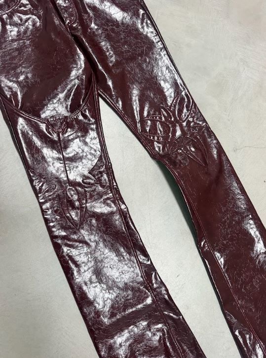 XXX RITUAL LEATHER RED PANTS