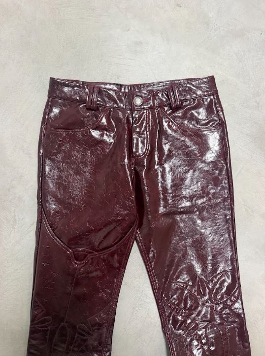 XXX RITUAL LEATHER RED PANTS