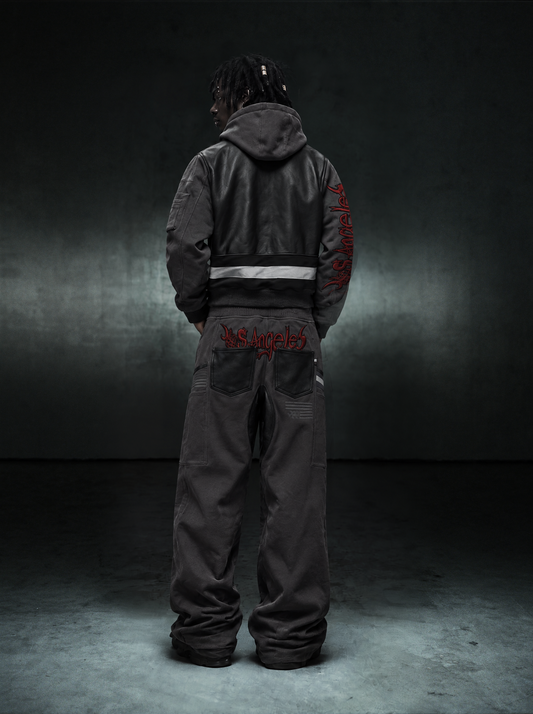 MDC LOS ANGELES LEATHER TRACKSUIT
