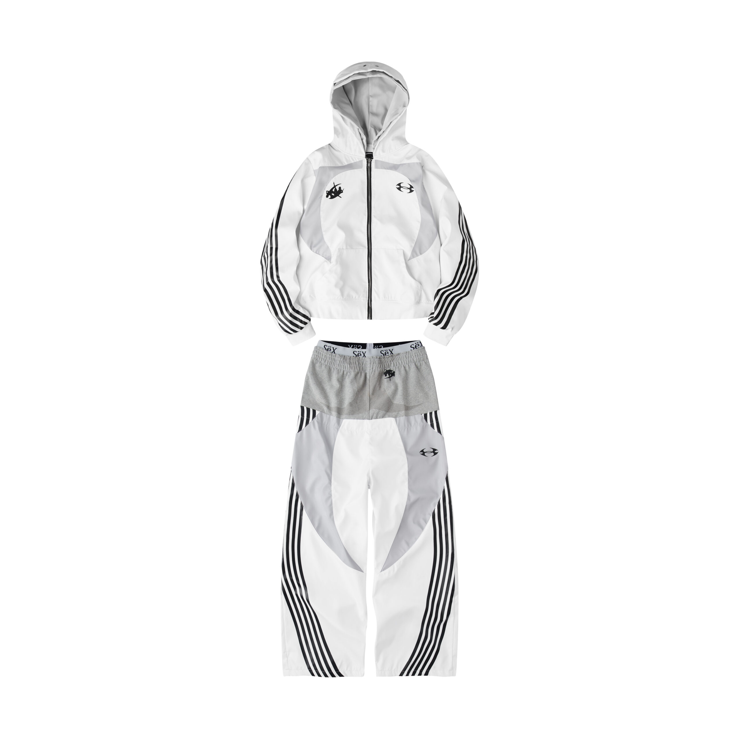 "BBY TECHBOI" 3 LAYER NYLON TRACKSUIT