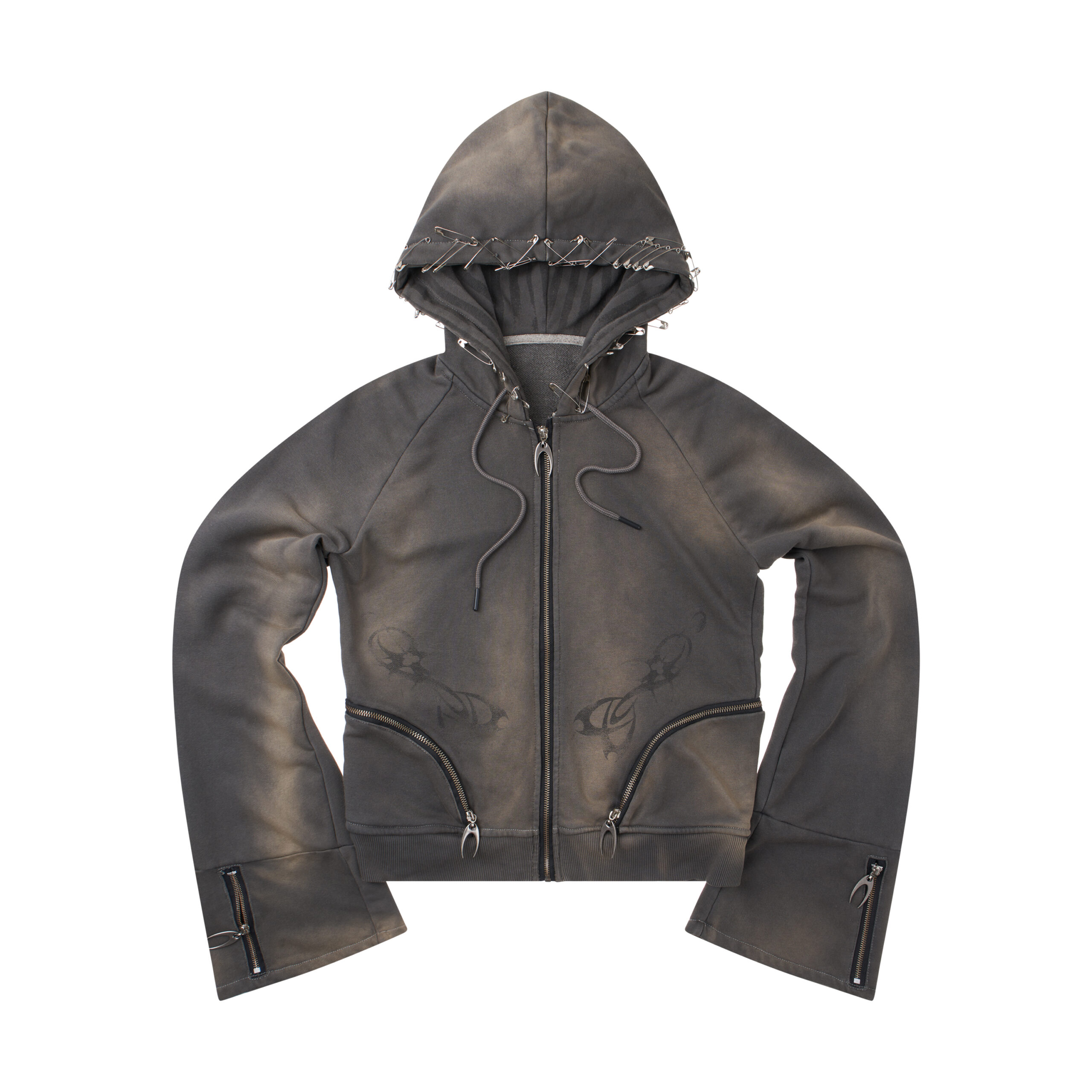 EPL BROWN WAXED HOODZIP