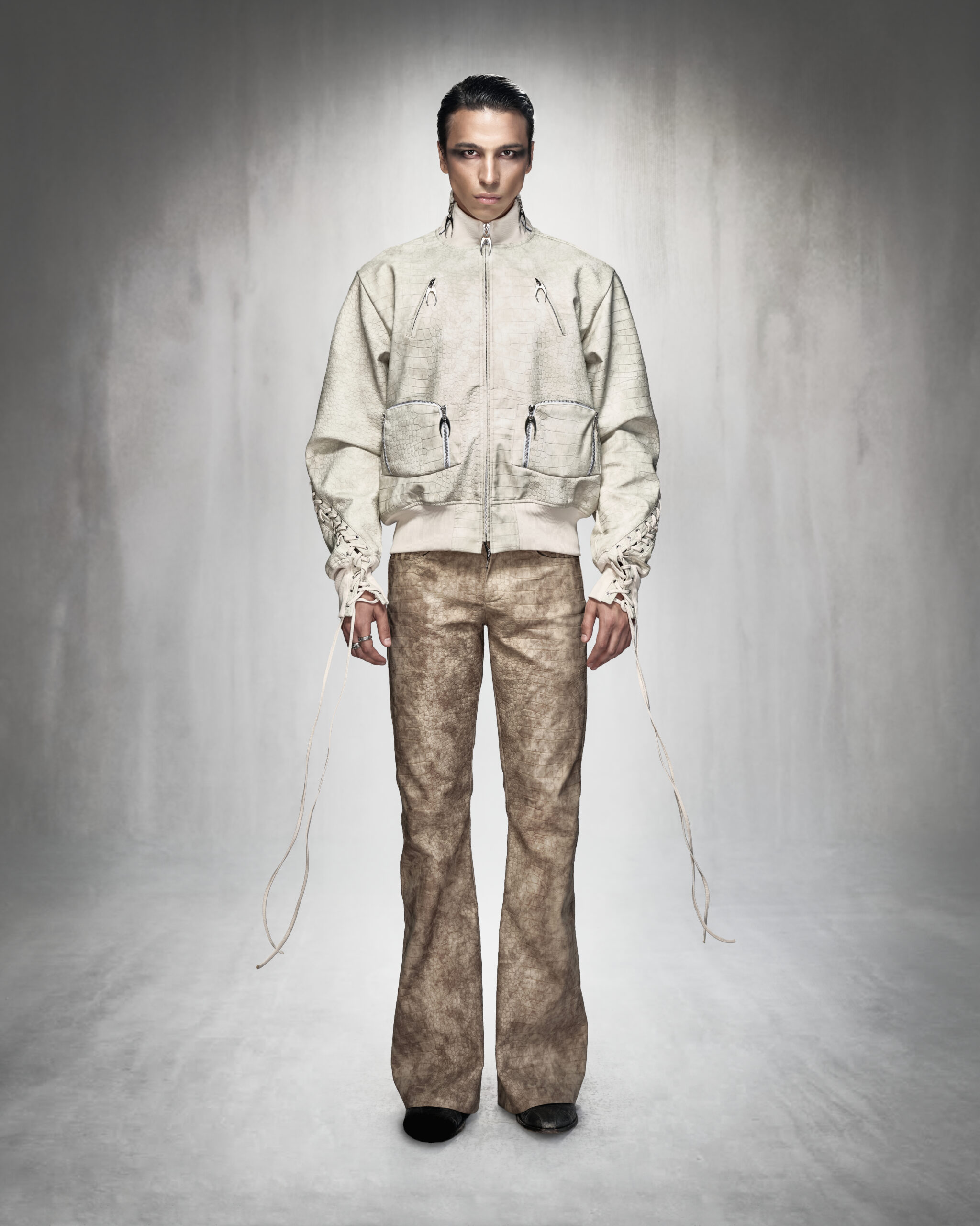 MDC CROCODILE BOOTCUT PANTS